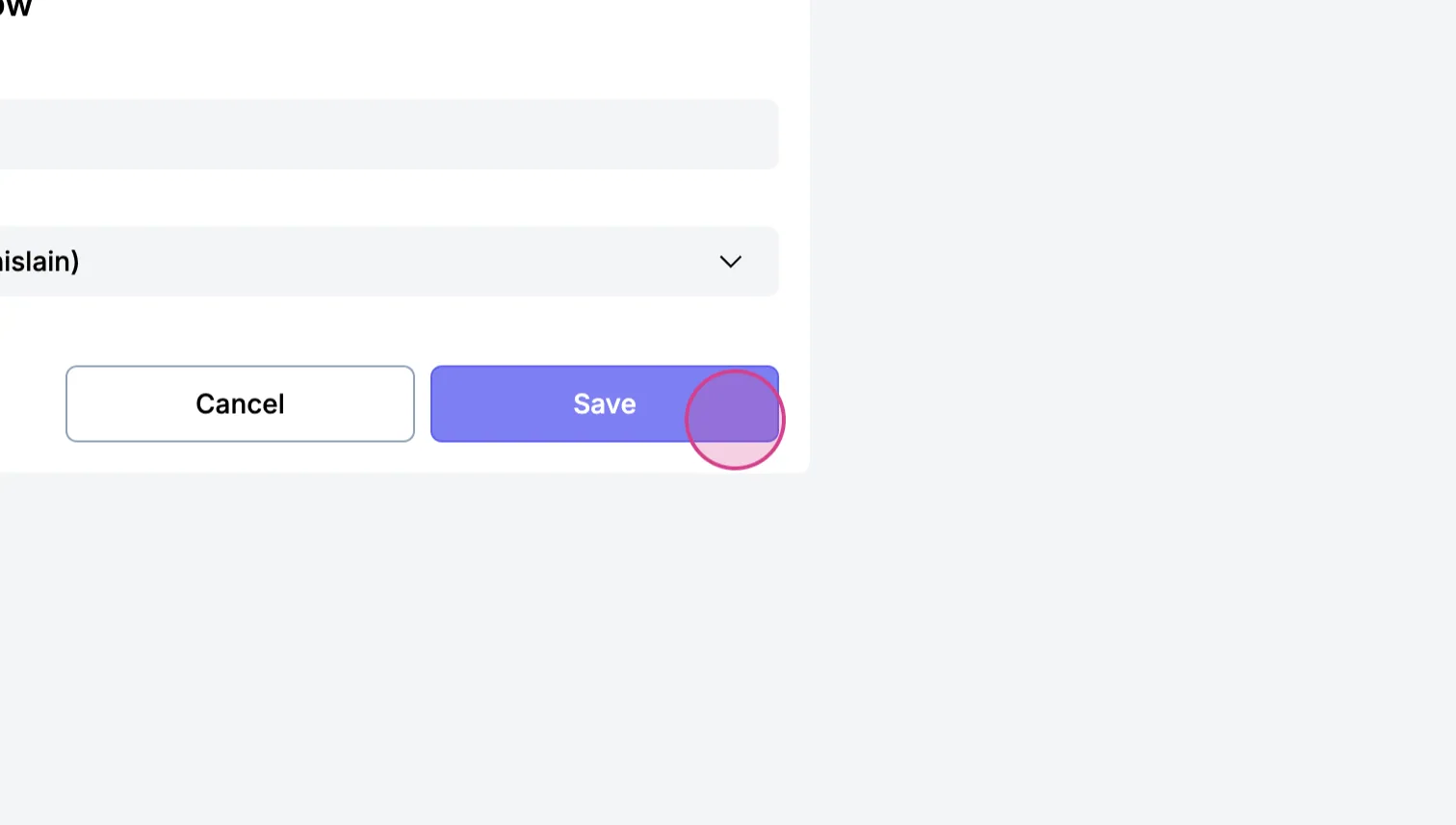 "Create a workflow" dialog with the "Save" button clicked to create the workflow